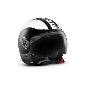 MOMO Design Avio Motorcycle Helmet Dot Approved Gloss Black White 
