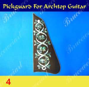 Archtop Guitar   Rosewood Pickguard w/Mop Art Inlay (4)  