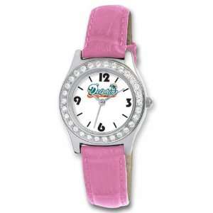  Miami Dolphins Womens Pink Game Day Dazzler Watch Sports 