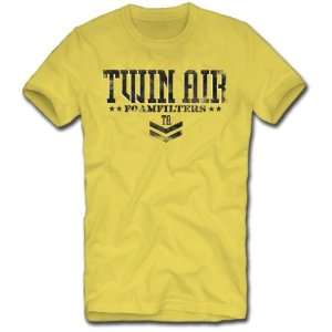  Twin Air Yellow X Large Short Sleeve Military Tee 