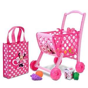   Disney Store Minnie Mouse Shopping Cart with Accessories: Toys & Games