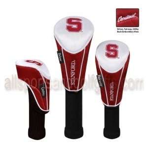 Stanford Cardinal GOLF CLUB HEAD/WOOD COVER SET OF 3  