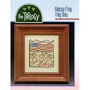  Happy Flag Flag Day   Cross Stitch Pattern Arts, Crafts 