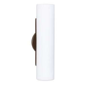 Baaz Wall Sconce with Opal Matte Glass Height 15.75, Finish Satin 