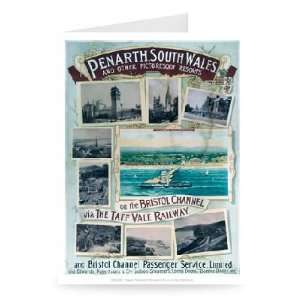 Penarth South Wales, on the Bristol Channel   Greeting Card (Pack of 