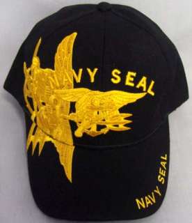 NEW NAVY SEAL MILITARY CAP HAT US NAVY TRIDENT USN EMBROIDERED ARMED 