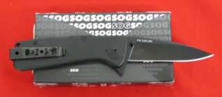 SOG Knife Twitch XL Black Blade Assisted Opening TWI 21 NEW  