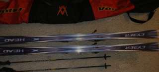 Head Cyber Skis 7/180 Marker M41 Bindings Bag Poles Set  