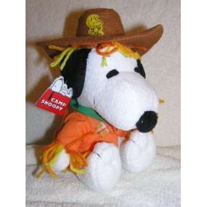    Peanuts Camp Snoopy 8 Plush Snoopy Scarecrow Doll: Toys & Games