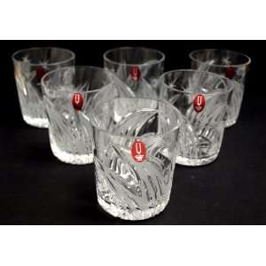  Brand New Set of 6 Crystal Tumbler Glasses Hand cut 055 