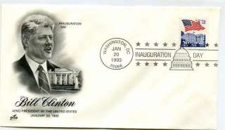 1993 Bill Clinton DC ArtCraft #1 Inauguration Day Cover  