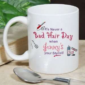  Never A Bad Hair Day Coffee Mug: Home & Kitchen