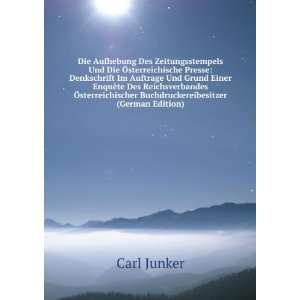   Buchdruckereibesitzer (German Edition) Carl Junker Books