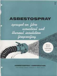 ASBESTOSPRAY Sprayed Asbestos w/ Dust Control Catalog  