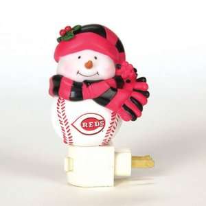   MLB Cincinnati Reds Snowman Christmas Night Lights 5 Home & Kitchen