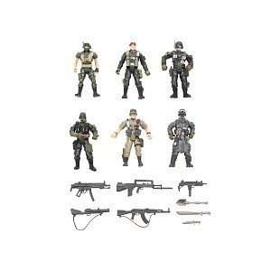 True Heroes Paratrooper Special Forces 6 Piece 4 Figure Set   328193 