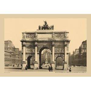  Vintage Art Carousal Triumphal Arch and Monument Gambetta 