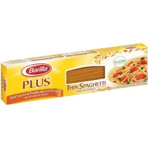 Barilla Plus Pasta, Thin Spaghetti, 14.5 oz  Grocery 