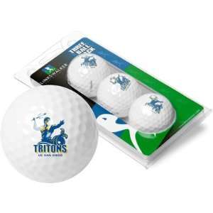  UC San Diego Tritons 3 Pack of Logo Golf Balls Sports 