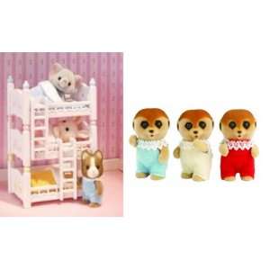   Spotter Meerkat Triplets and Triple Baby Bunk Beds Toys & Games
