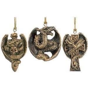  Xoticbrands Medieval Gothic Dragon Sculpture Ornament   3 