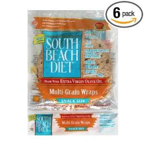 South Beach Wraps Multi Grain 6 inch, 17 ounces (Pack of6):  