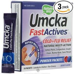  Natures Way Umcka Fast Actives Cold & Flu Relief Berry 