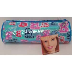  Barbie Round Pencil Case / Cosmetic Bag Pouch Office 