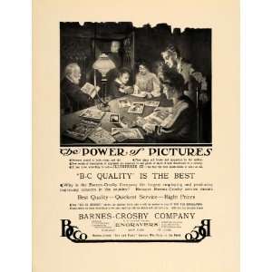   Barnes Crosby Company Engravers Pictures   Original Print Ad Home