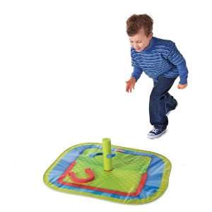   Pop Out Horseshoes Game with Drawstring Storage Bag: Toys & Games
