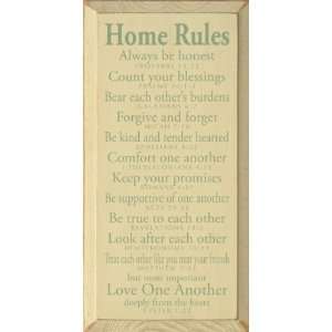 Home Rules   Always be honest   Proverbs 12:22 Wooden 