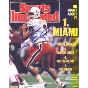   autographed Sports Illustrated Magazine (Miami)