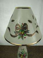Lenox Holiday Tartan Christmas Candlestick Lamp Mint  