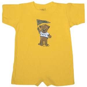   Panthers Gold Infant Pennant Short John Romper: Sports & Outdoors