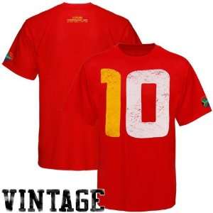  World Cup Sportiqe ESPN Spain Red 10 Vintage T shirt 