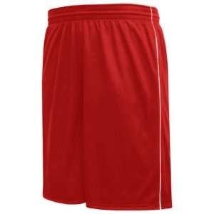 High 5 League Reversible Basketball Shorts Outside SCARLET/WHITE 