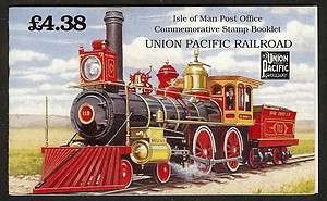 Isle of Man 1992 Union Pacific Railroad Stamp Bklt SB31  