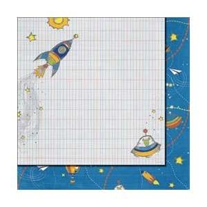   Cardstock 12X12 Space Travel; 25 Items/Order: Arts, Crafts & Sewing