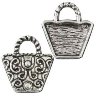  17mm Silver Funky Purse Charms Arts, Crafts & Sewing