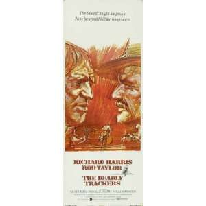  The Deadly Trackers Poster Insert 14x36 Richard Harris Rod 