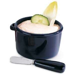  Grant Howard Blue Dip Bowl with Spreader: Kitchen & Dining