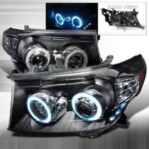 2008 2011 Toyota Land Cruiser CCFL Halo Projector Headlights Black