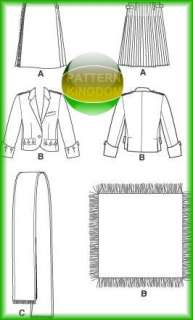Traditional Scottish/Celtic Kilt & Jacket Patterns XS M  
