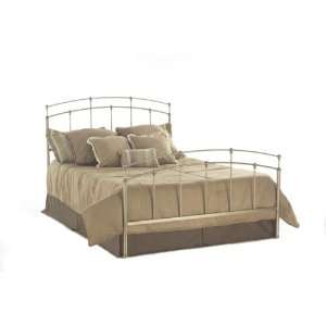  Fenton Gold Frost Finish Metal King Size Bed