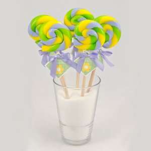 Sour Grape Swirl Lollipop 1 oz. 24 Grocery & Gourmet Food