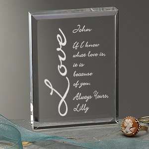  Because of You Sculpted Keepsake   Choose Style: Home 