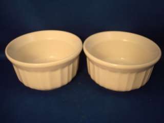 Corelle French White 2 Ramekins Stoneware Coordinates  