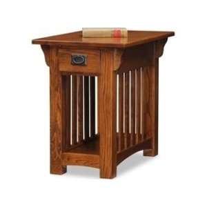 Leick Furniture 8206 Medium Oak Chair Side Table: Home 