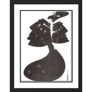  Beardsley, Aubrey 28x36 Framed and Double Matted The Black 
