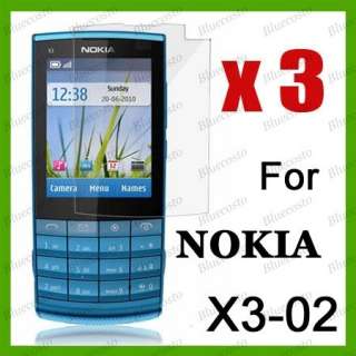 3x LCD Screen Protector For Nokia X3 02 Touch and Type  